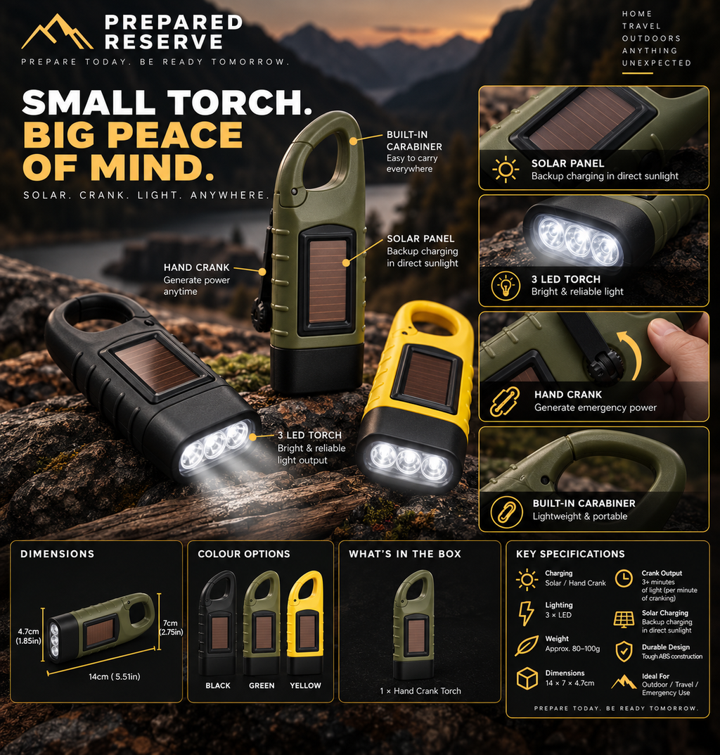 PR- Solar Hand Crank Torch