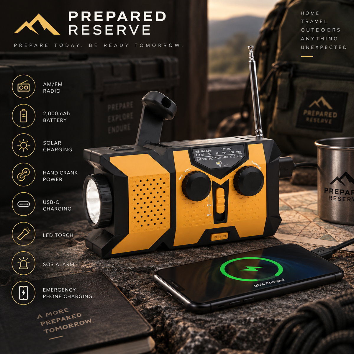PR - Emergency HandCrank Radio
