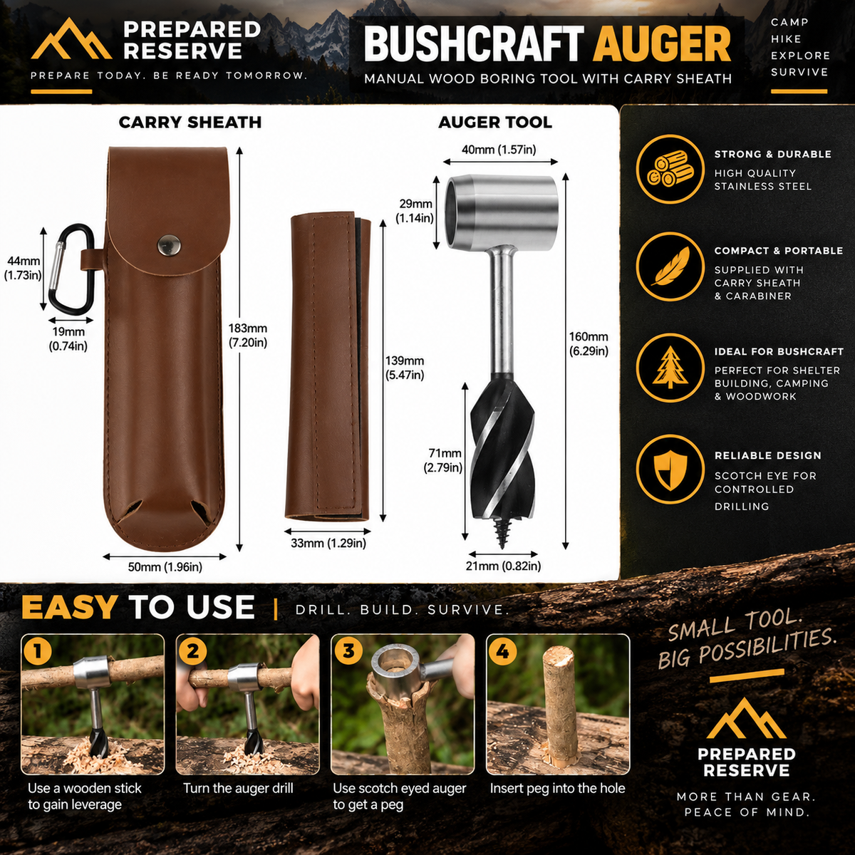PR - BushCraft Auger